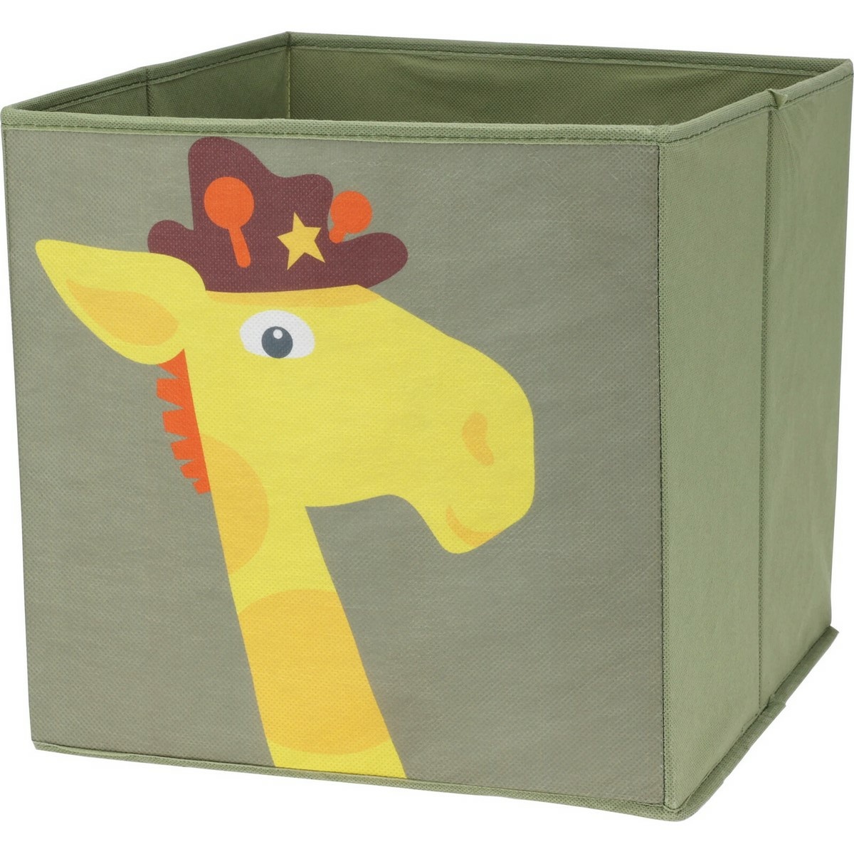 Úložný box z netkanej textílie Žirafa 30 x 30 cm