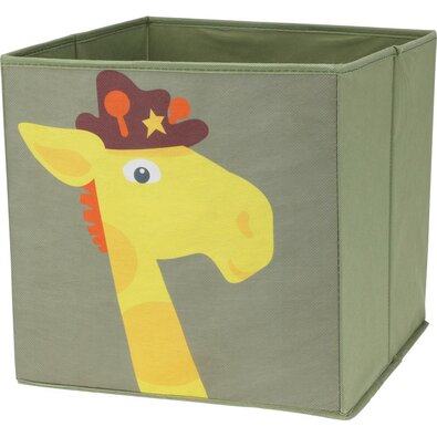 Úložný box z netkanej textílie Žirafa 30 x 30 cm