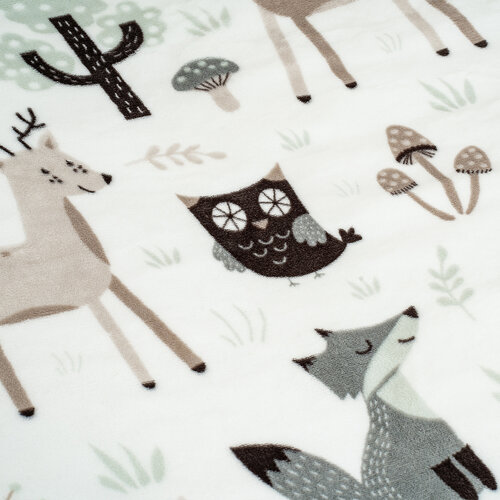 Lenjerie de pat pentru copii din microflanel 4Home Nordic friends, 140 x 200 cm, 70 x 90 cm