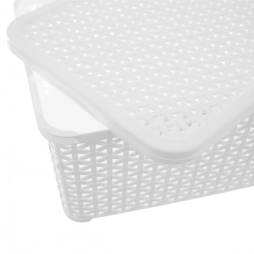 Orion Box fedéllel RATAN, 10 l, fehér