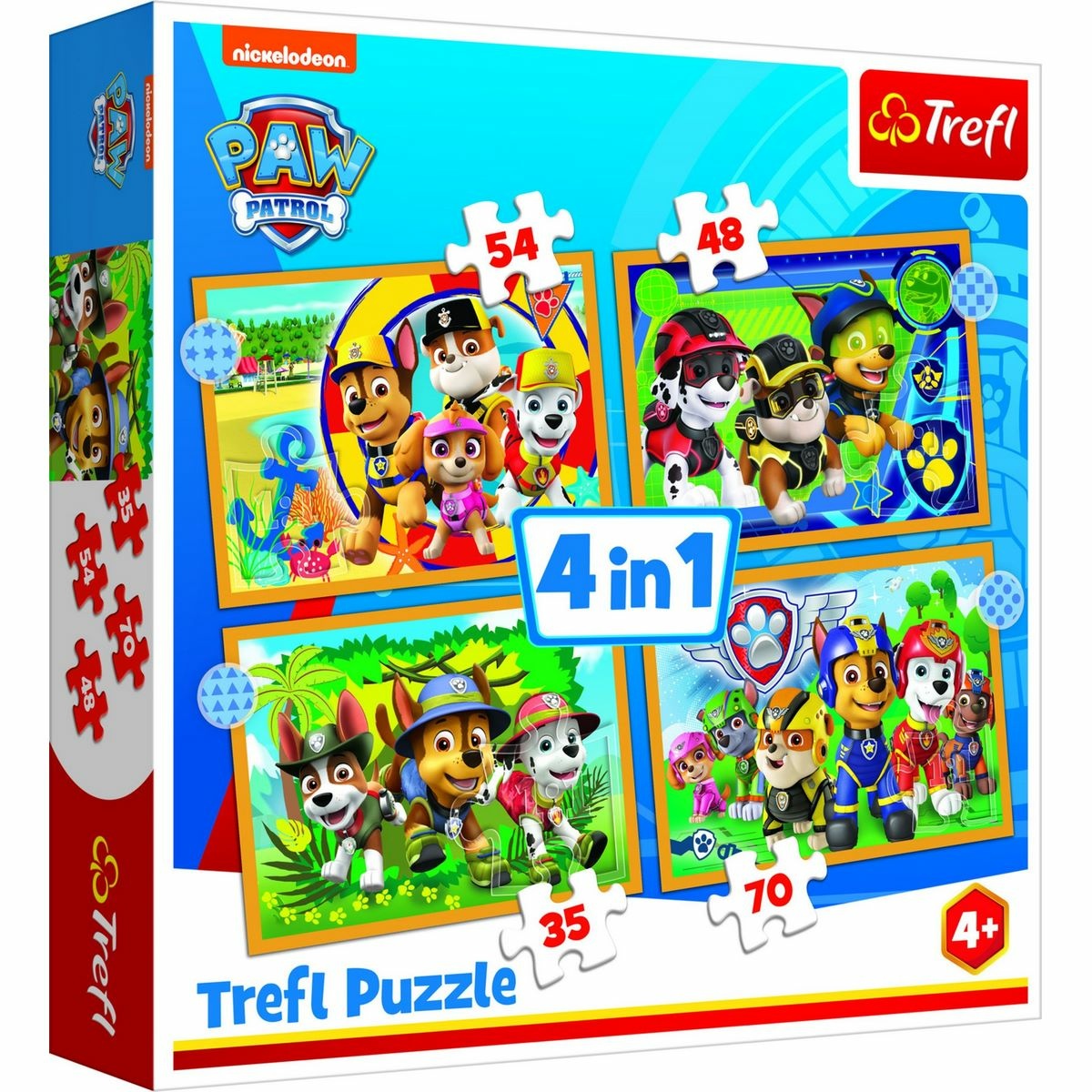 Trefl Puzzle Prázdniny Tlapková Patrola/Paw Patrol, 28,5 x 20,5 cm