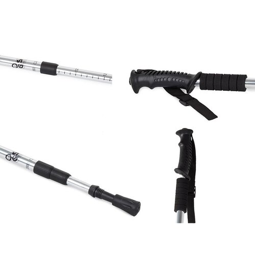 Nordic walking palice za hojstrenje antishock,srebrne