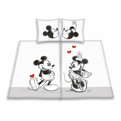 Sada bavlněného povlečení Minnie and Mickey Mouse