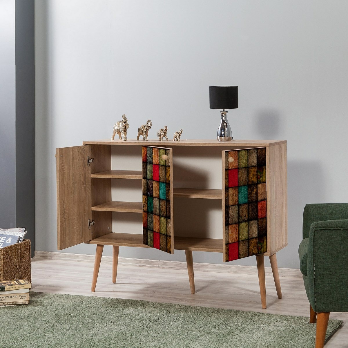 Skrinka Mega Cubes Sonoma Oak