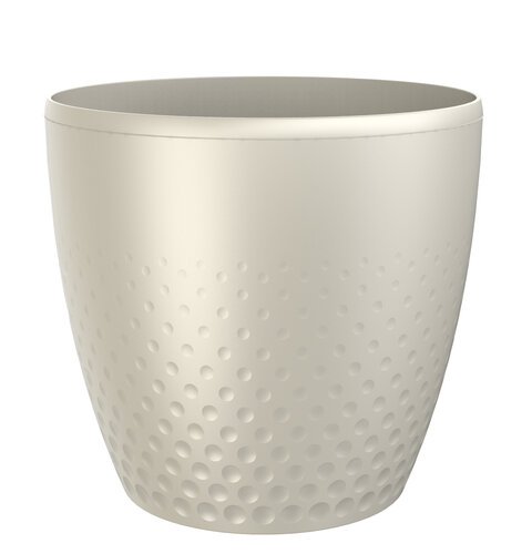 Perla műanyag kaspó, 25 cm, gyöngyház