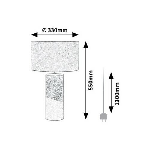 Rabalux 74219 dekoracyjna ceramiczna lampa stołowaYelda, brązowy