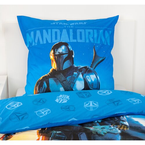 Lenjerie de pat din bumbac Herding Mandalorian,135 x 200 cm, 80 x 80 cm