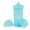 Twistshake Nicht fließende Flasche mit Ausgießer 360 ml, 12 m+, Blau