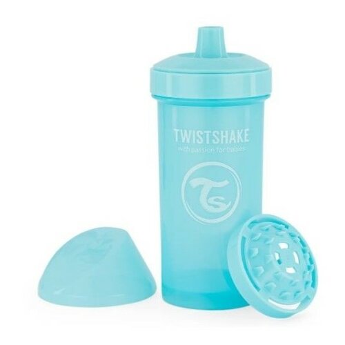 Levně Twistshake Netekoucí láhev s pítkem 360 ml 12 m+, modrá