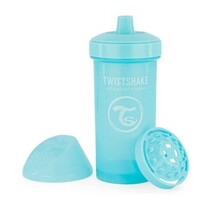 Twistshake Nicht fließende Flasche mit Ausgießer 360 ml, 12 m+, Blau