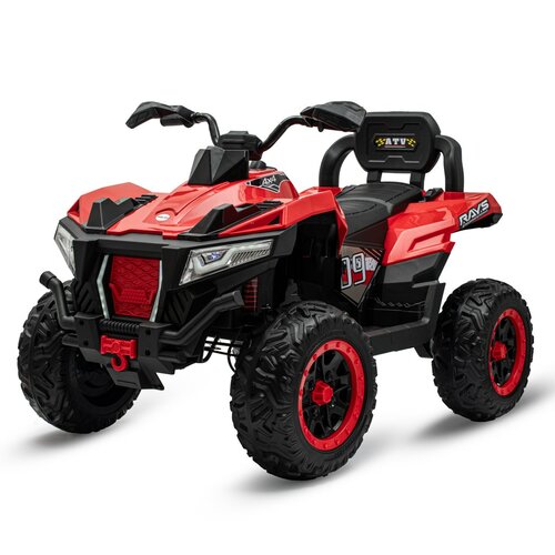 Baby Mix Detská elektrická štvorkolka Rave 4 x 4, červená