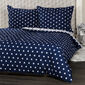 4Home Baumwollbettwäsche Stars Navy Blue, 160 x 200 cm, 70 x 80 cm