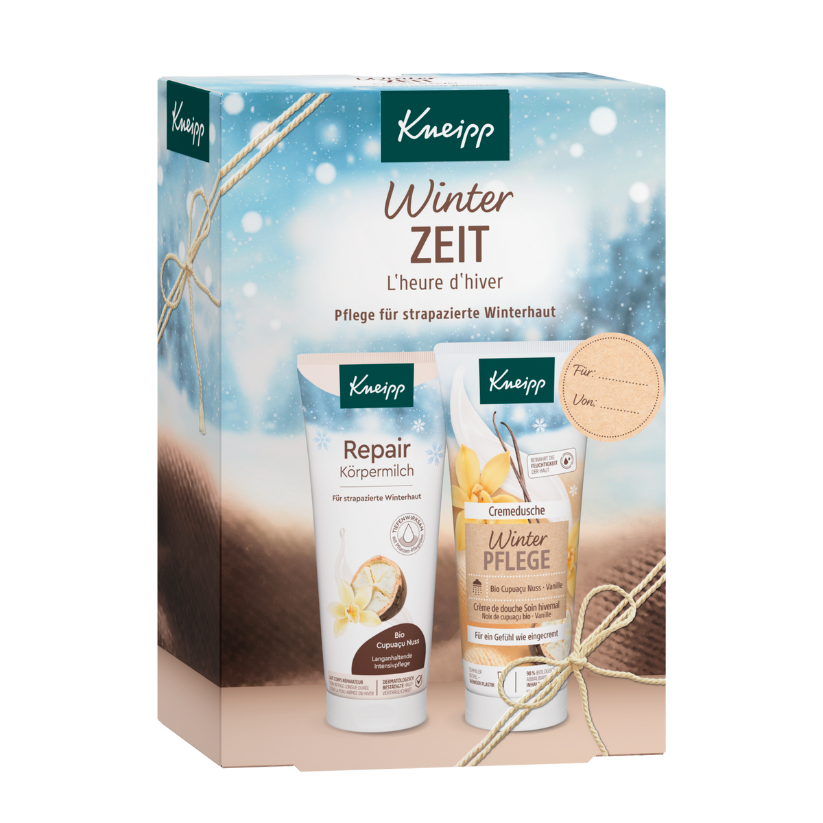Darčeková sada Kneipp Winter Time, 2 x 200 ml