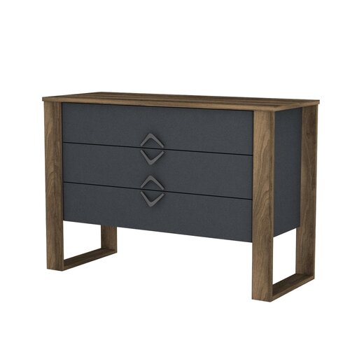 Komoda Bumerang Anthracite and Walnut