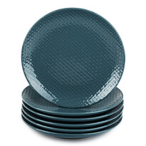 Orion Sada dezertních talířů Relief pr. 21 cm, petrolejová, 6 ks Orion Sada dezertních talířů Relief pr. 21 cm, petrolejová, 6 ks
