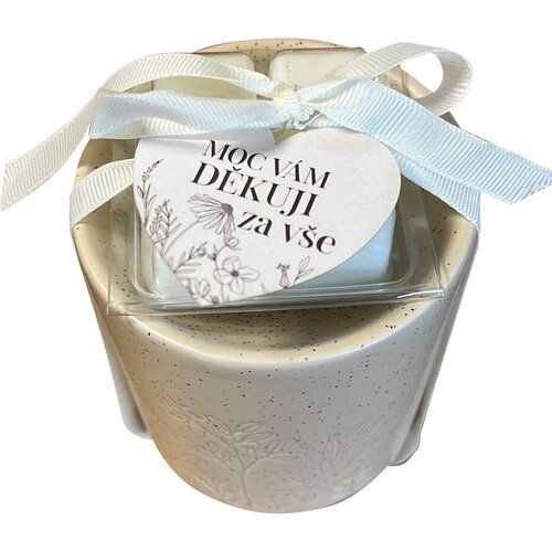 Bohemia Gifts Aroma lampa z vonjnimi voski - Hvala