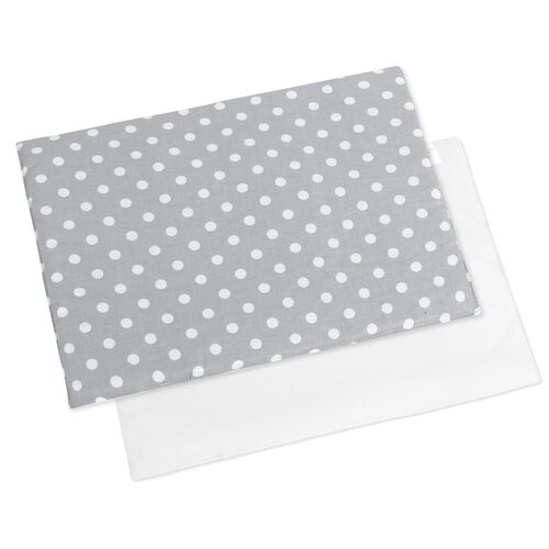 Bellatex Vzglavnik za dojenčke za otroškoposteljico Puntíky siva, 43 x 32 cm