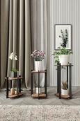 Stojan na kvety Flower Desk Square - Walnut