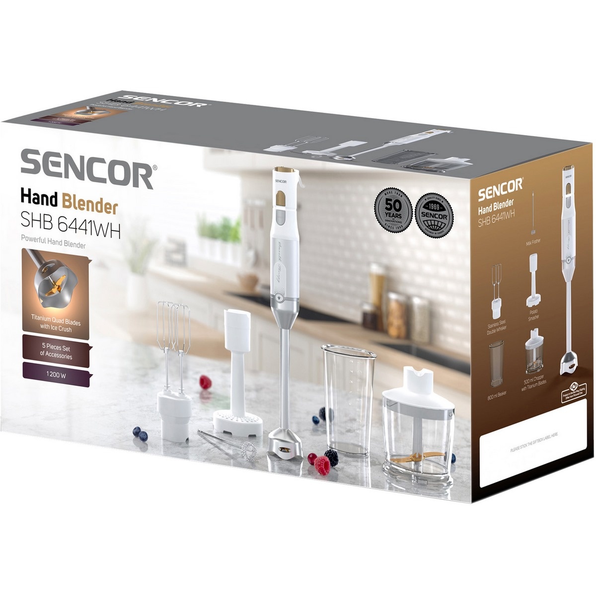 Sencor SHB 6441WH tyčový mixér, bílá - thumb (16)