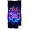 Badetuch Gamer Let's Play, 70 x 140 cm