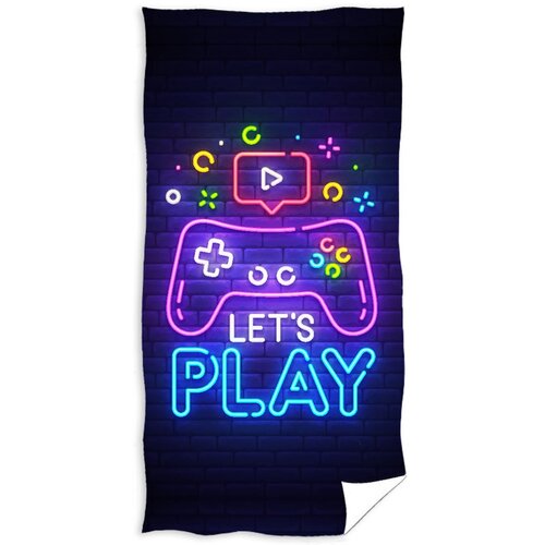Brisača Gamer Let's Play, 70 x 140 cm