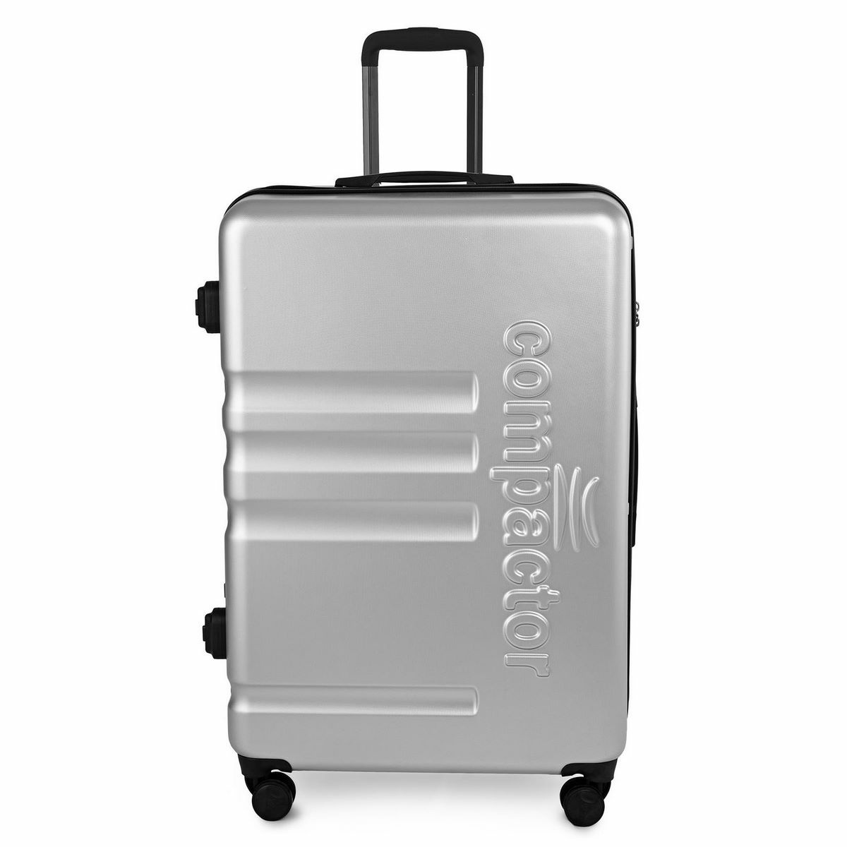 Levně Cestovní kufr na kolečkách Compactor Luna XL,včetně ruční pumpy,váhy,TSA zámek, 53,5x31x80 cm, stříbrný