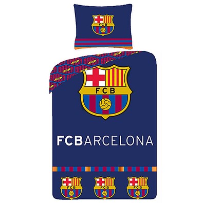 Pościel bawełniana FC Barcelona 8009, 140 x 200 cm, 70 x 90 cm
