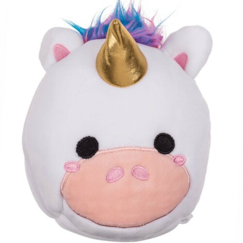 Potovalna plišasta blazinica z masko za očiUnicorn, 15,5 x 14,5 x 14 cm