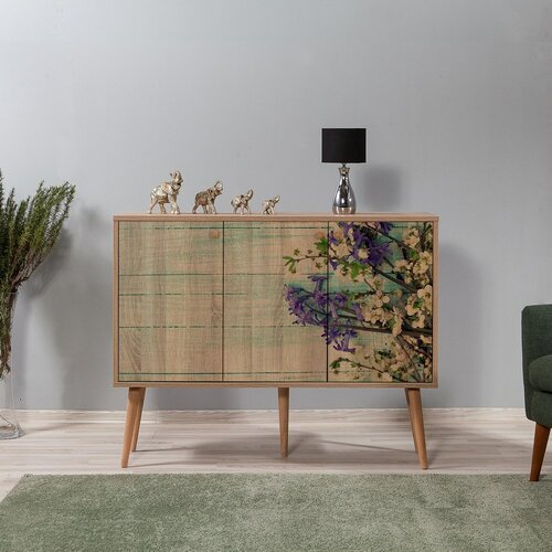 Schrank Mega Flowers Sonoma Oak