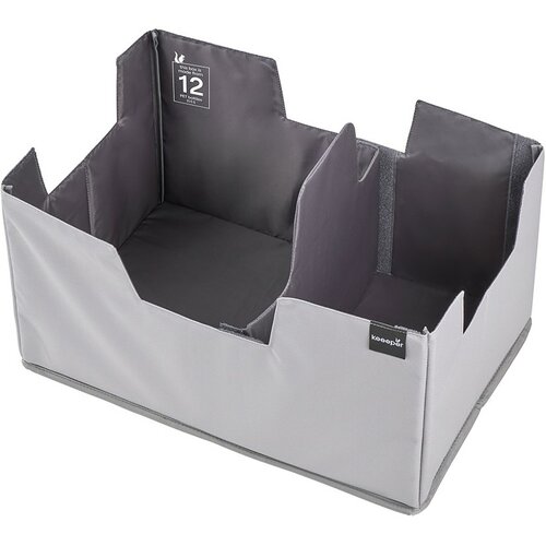 Keeeper Skládací nákupní organizér Neo set XL Graphite 39 l
