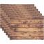 Orion Tischsets UH 43 x 30 cm dunkles Holz, Set 6 St.