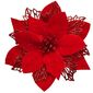 Decorațiuni de Crăciun Poinsettia cu răzuitorroșu, set de 6