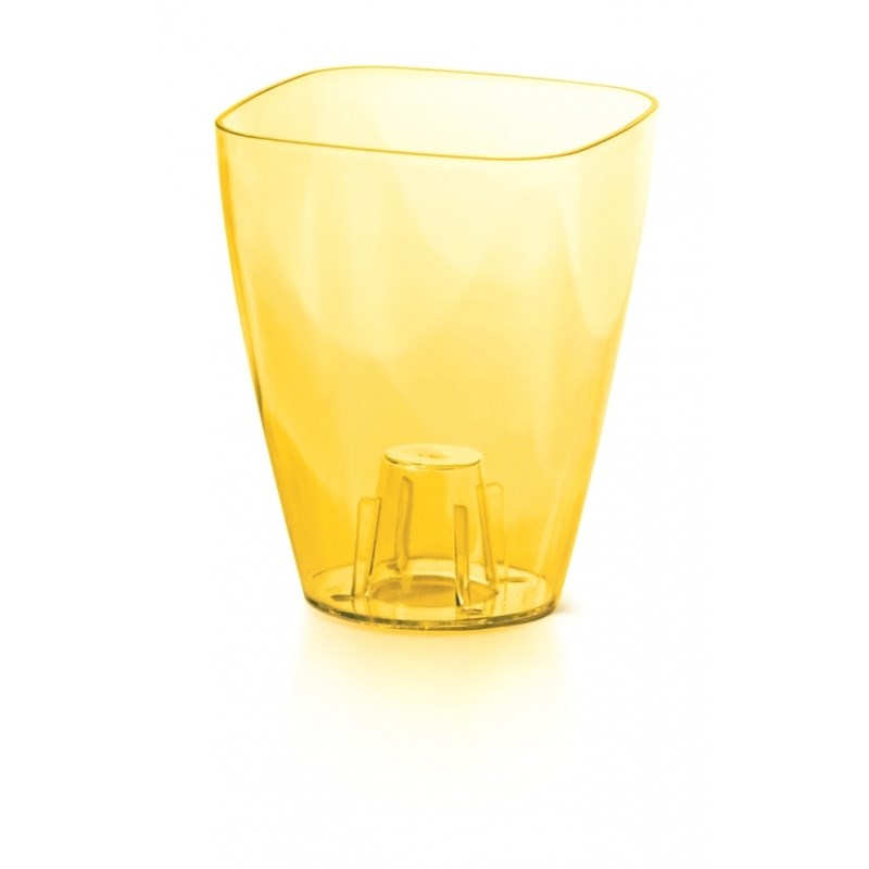 Prosperplast Obal na orchidej Coubi hranatý žltá pr. 13,2 cm