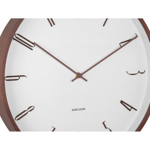Karlsson 6014WH дизайнерські настінні годинникибілі, діаметр  40 см