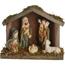 Stajenka z 5 porcelanowymi figurkami, 14 x 11 x 5,5 cm