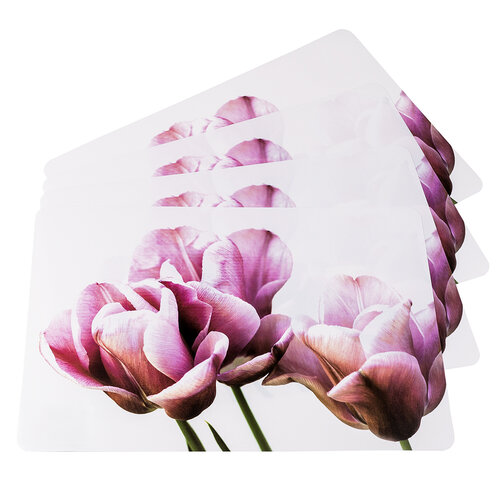 Tulipán alátétek  28 x 43 cm, 4 db-os szett