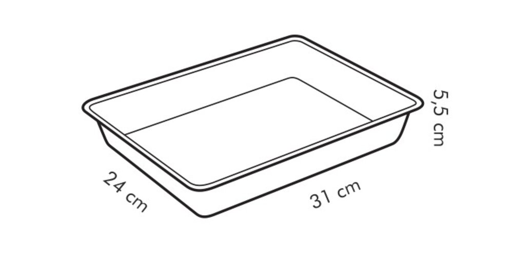 Tescoma Tiefes Backblech DELICIA, 31 x 24 cm