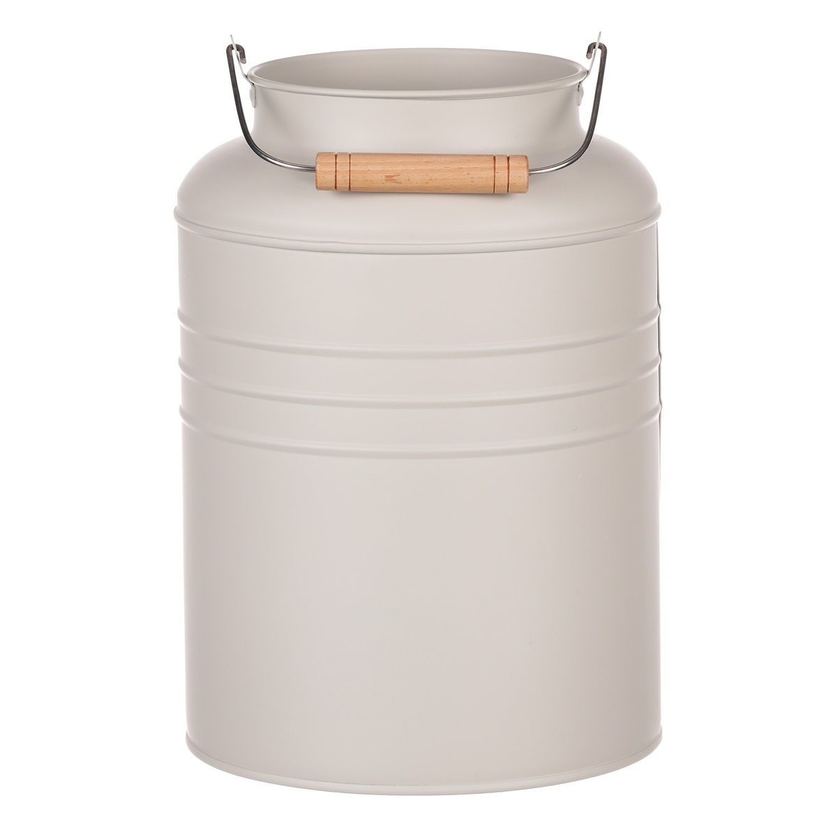 Fém váza Vödör szürke-barna, 13 x 18 x 26 cm