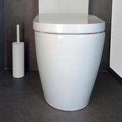 Spirella WC krtačka Akira, mat bela