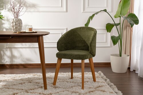 Set de scaune de sufragerie Bentley Green and DarkOak, 2 buc.