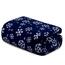 Domarex Decke Snowflakes Navy, 130 x 170 cm