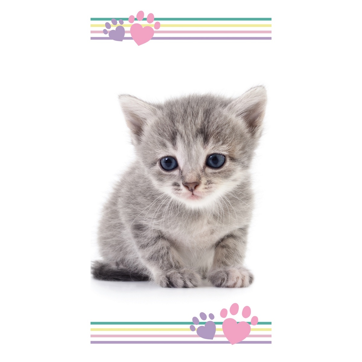 Kitten colour strandtörölköző, 70 x 140 cm