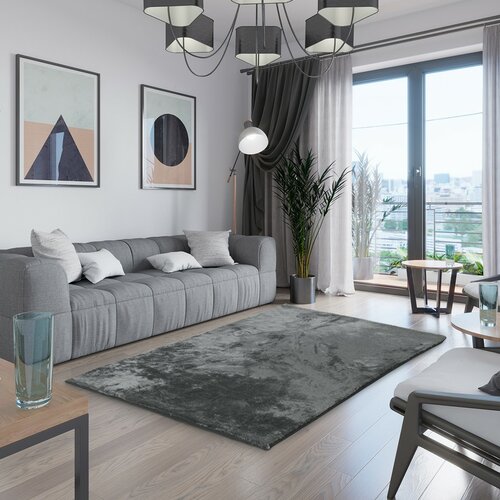 Restilo Blană Dokka Lovika gri închis, 100 x 150 cm