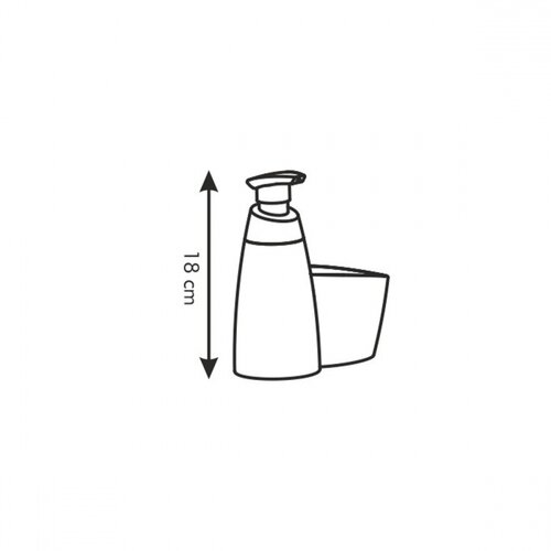 Dozator detergent Tescoma CLEAN KIT, cu loc pentruburete, 350 ml