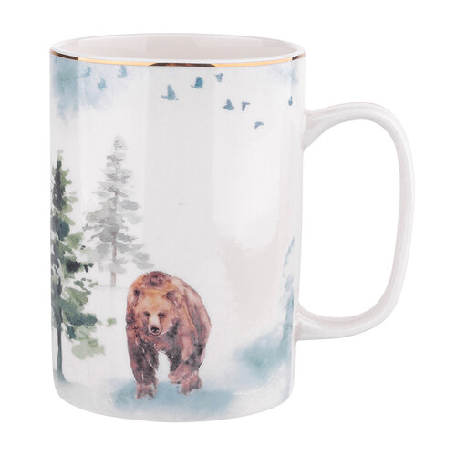 Obrázok Misty Forest Porcelánový hrnček Bear, 300 ml