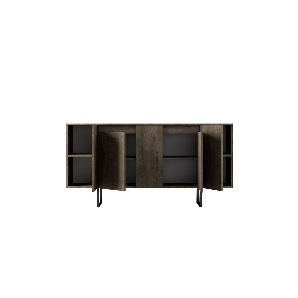 Skrinka Luxe Walnut and Black