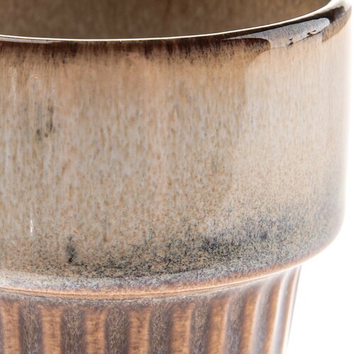 Набір 4 керамічних чашок Rustik 100 мл, світло-коричневий