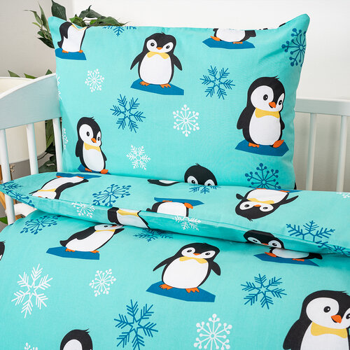 Lenjerie de pat din bumbac pentru copii 4Home Arctic Friends, 100 x 135 cm, 40 x 60 cm