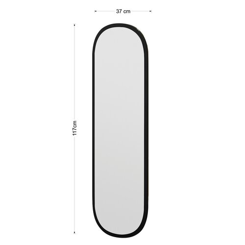 Lustro Magnum Black 40 x 120 cm