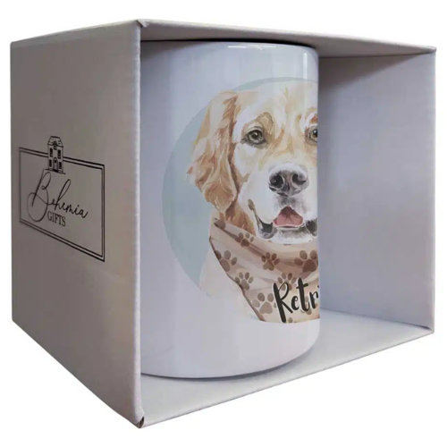 Bohemia Gifts Kerámia bögre - Retriever, 350 ml